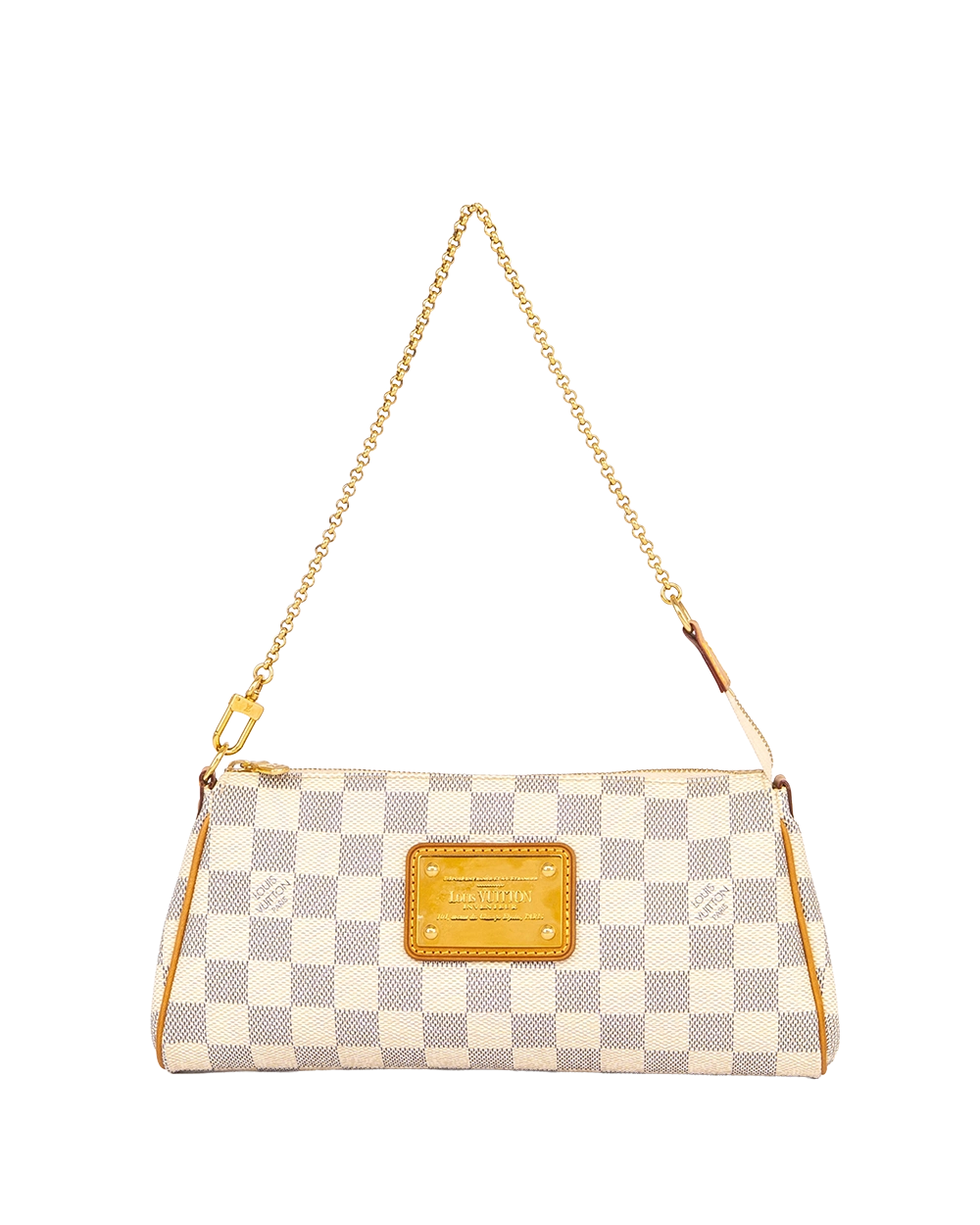 LV EVA CLUTCH AZUR DAMIER CANVAS GHW SN3141 2204