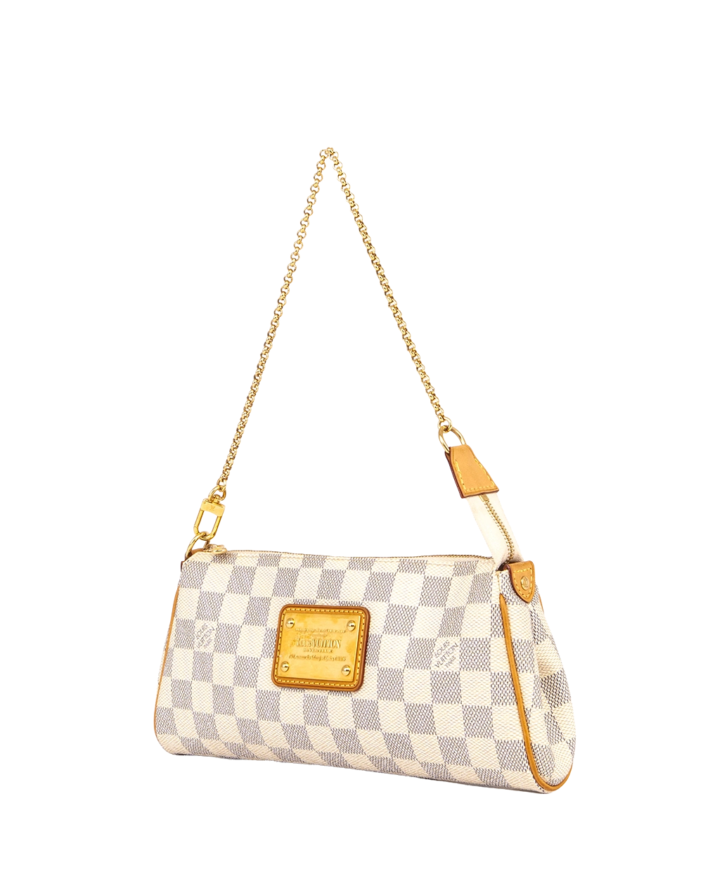LV EVA CLUTCH AZUR DAMIER CANVAS GHW SN3141 2205