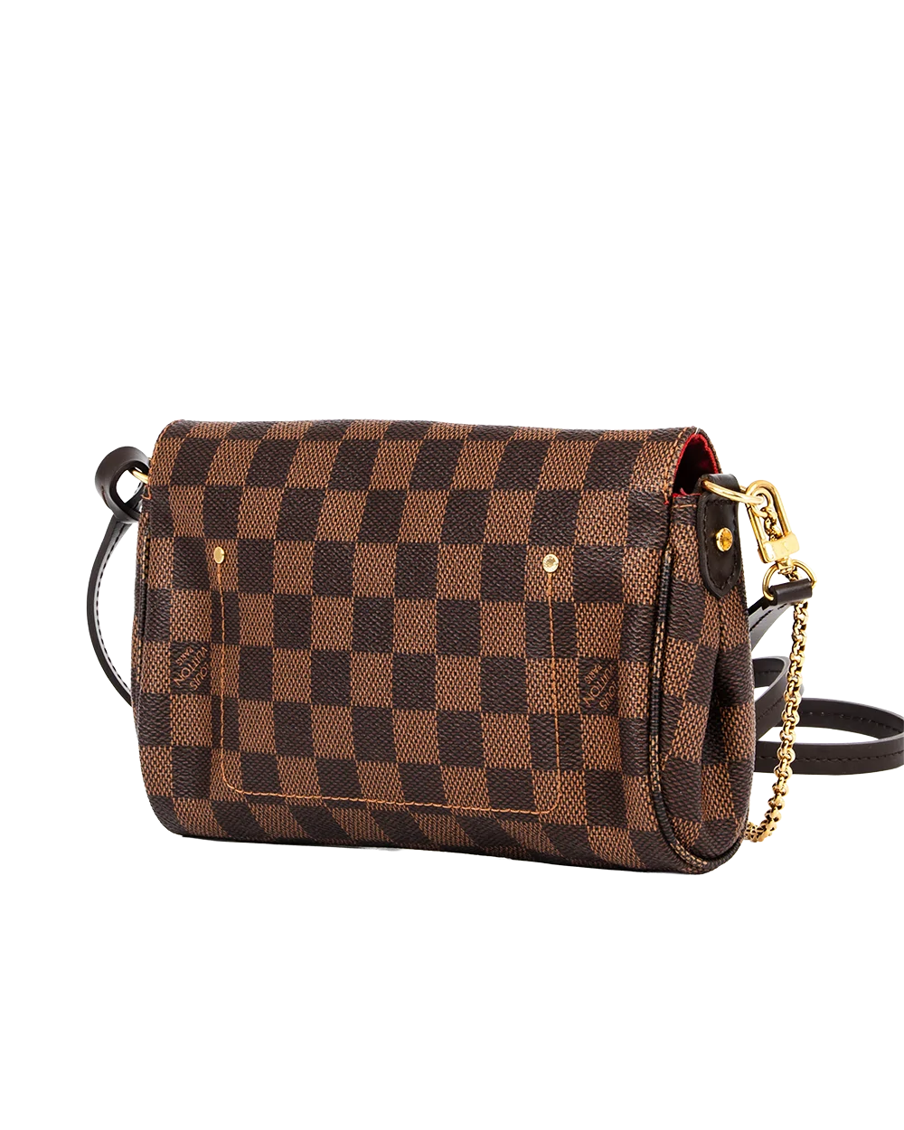 LV FAVORITE PM BROWN DAMIER CANVAS GHW DU4157 1903