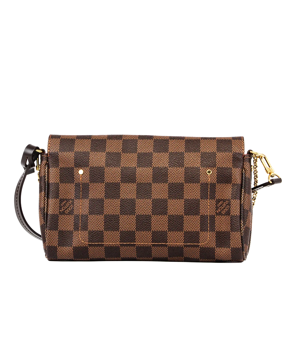 LV FAVORITE PM BROWN DAMIER CANVAS GHW DU4157 1904