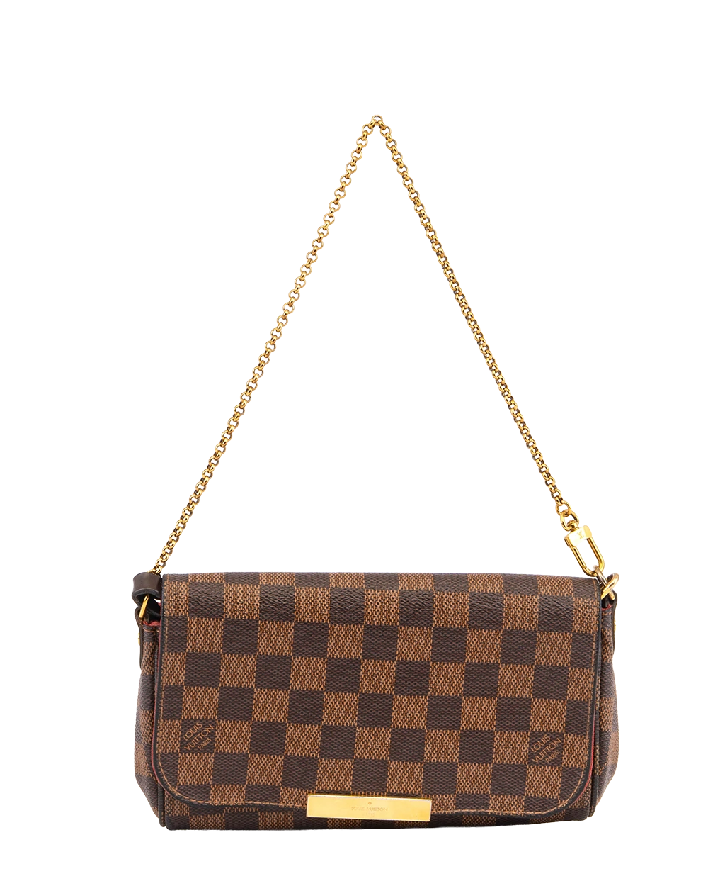 LV FAVORITE PM BROWN DAMIER CANVAS GHW SA2176 1929