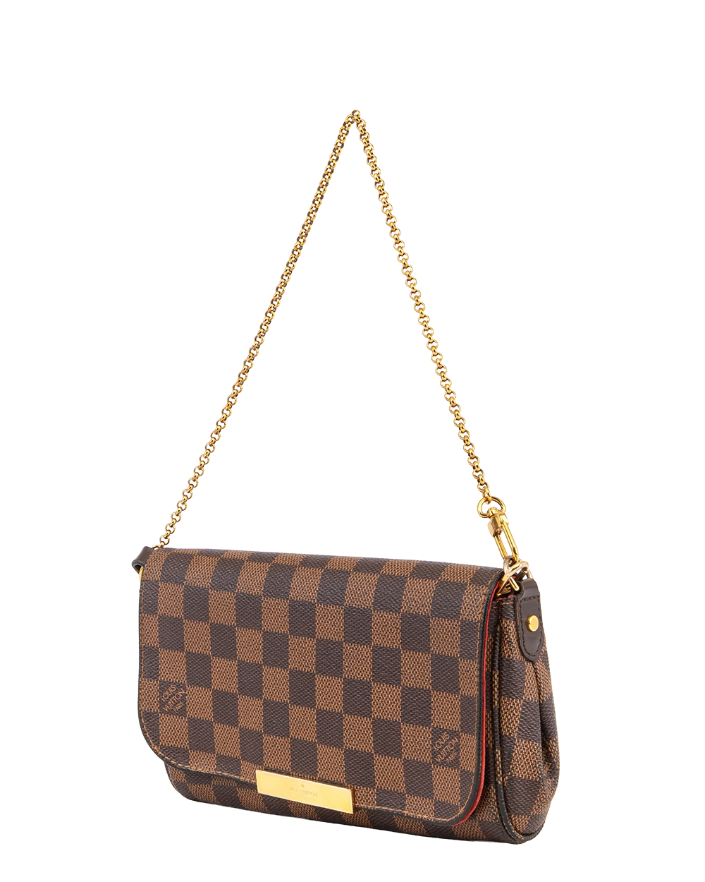 LV FAVORITE PM BROWN DAMIER CANVAS GHW SA2176 1931