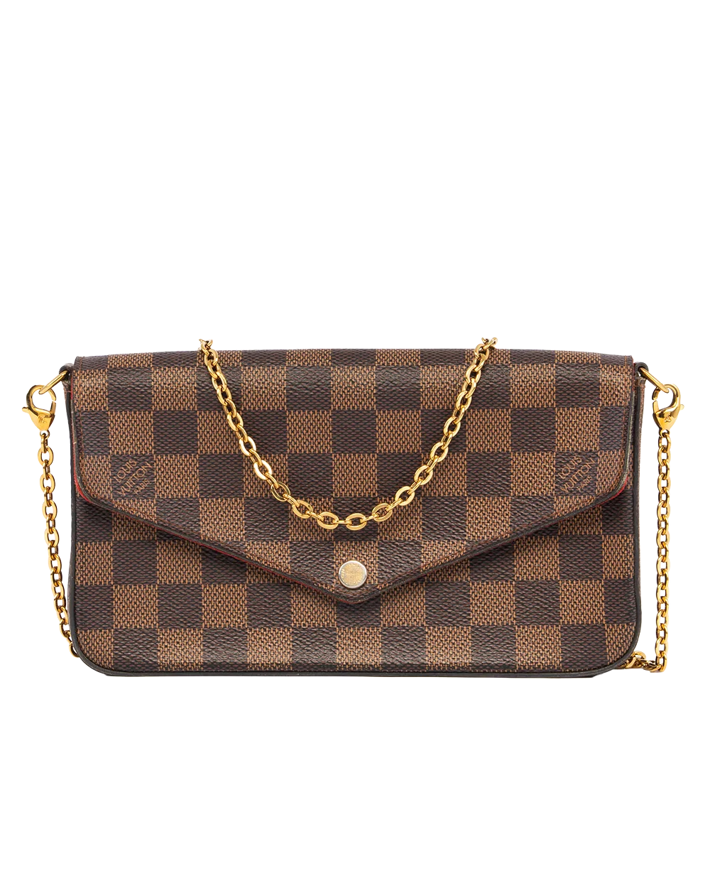 LV FELICIE BROWN DAMIER CANVAS GHW MI1199 0980