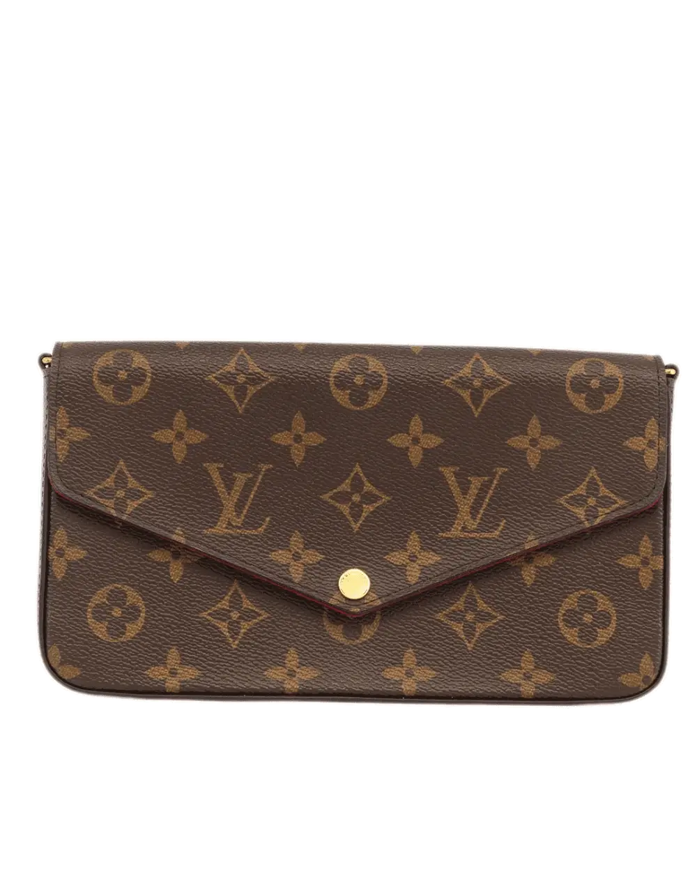 LV FELICIE BROWN MONOGRAM CANVAS GHW MICROCHIP 2570