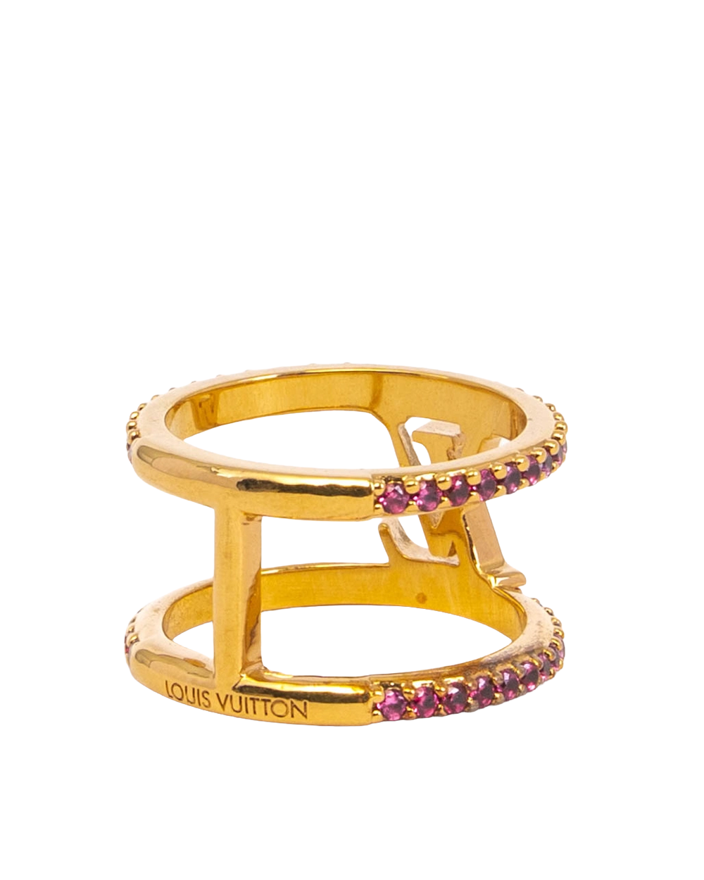 LV ICONIC RING M RED CRYSTAL GHW TE5203 2111(1)