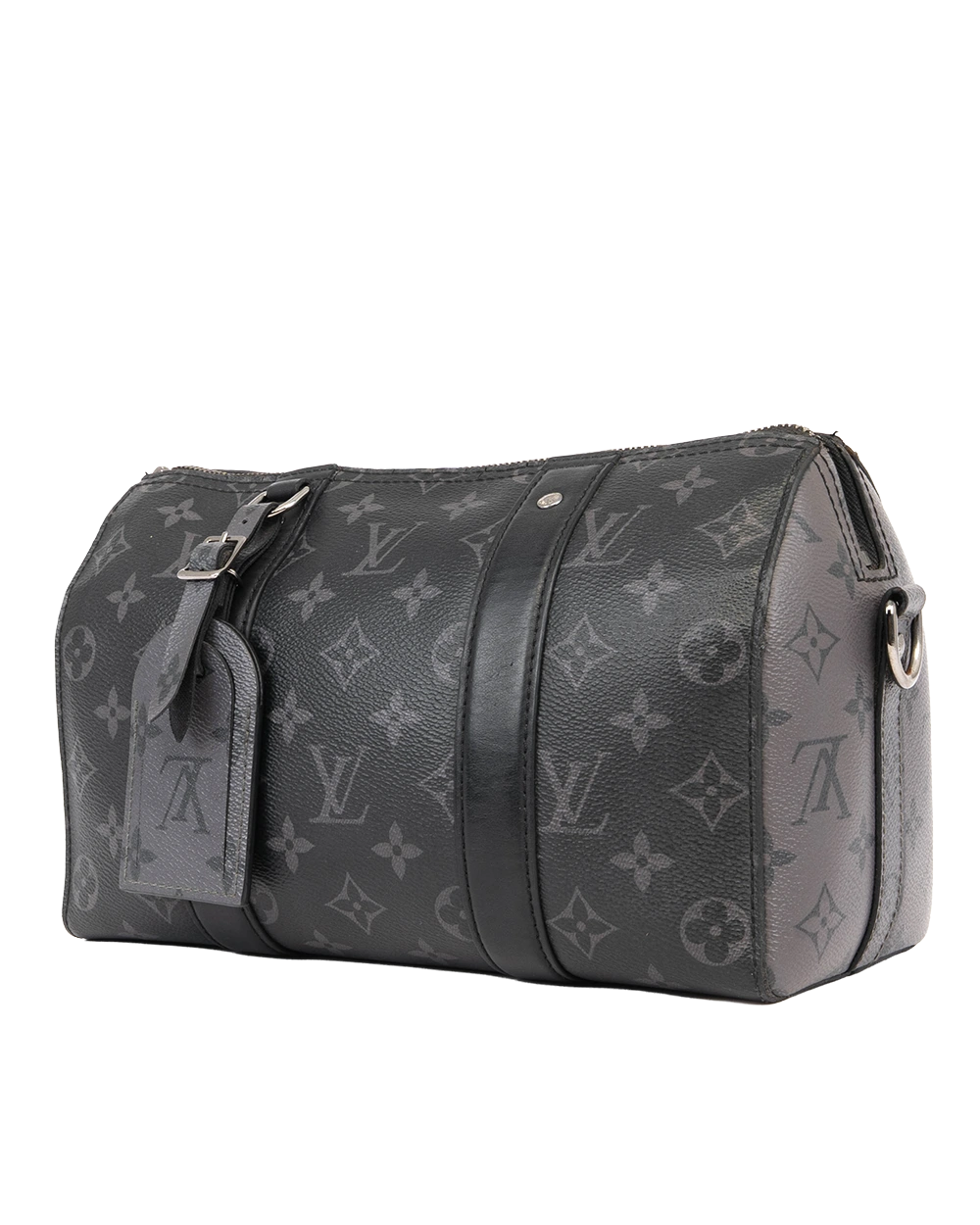 LV KEEP ALL BANDOULIERE CITY ECLIPSE MONOGRAM CANVAS SHW MICROCHIP 0374