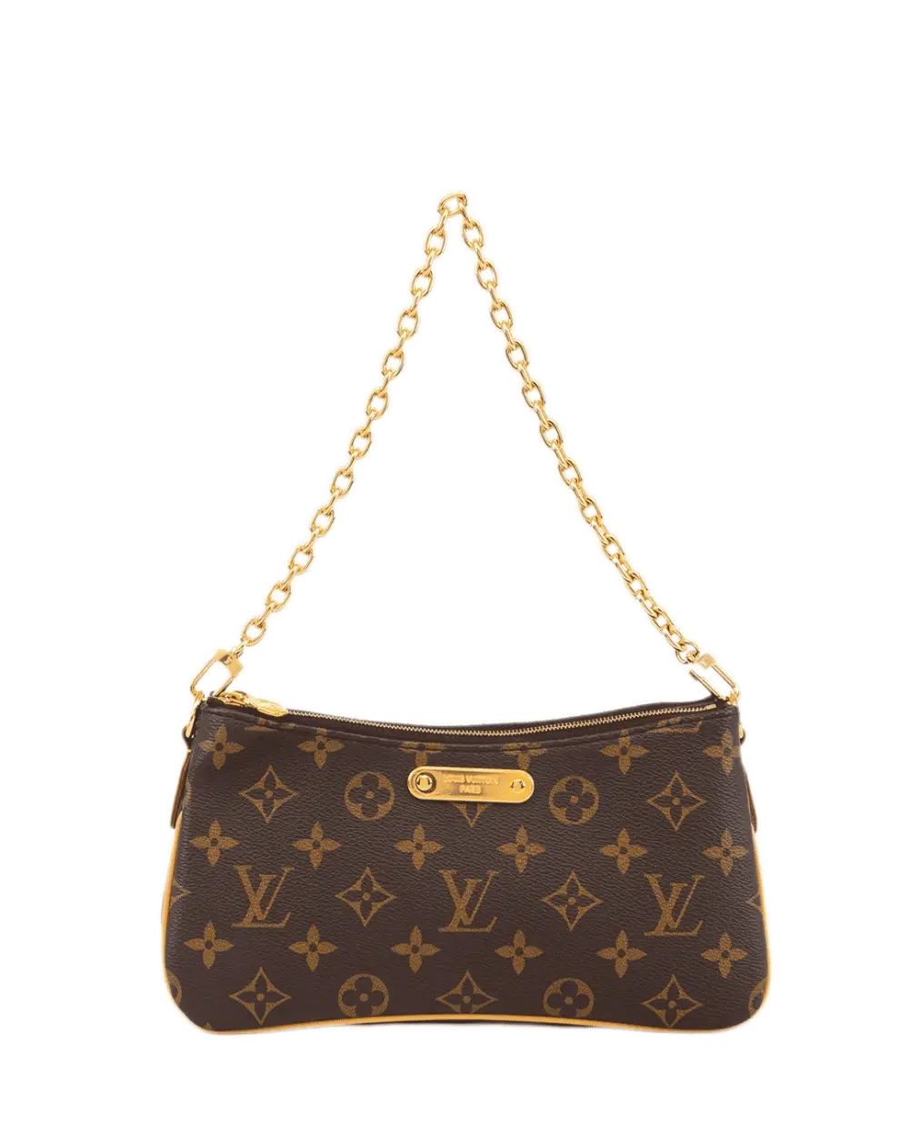 LV LIV POCHETTE BROWN MONOGRAM CANVAS GHW MICROCHIP 3585