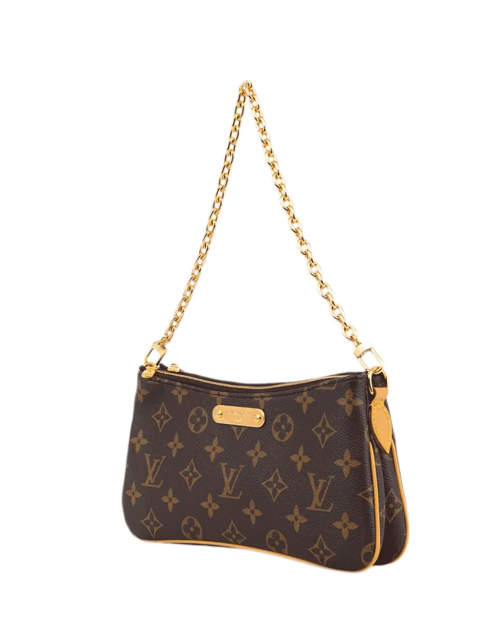 LV LIV POCHETTE BROWN MONOGRAM CANVAS GHW MICROCHIP 3586