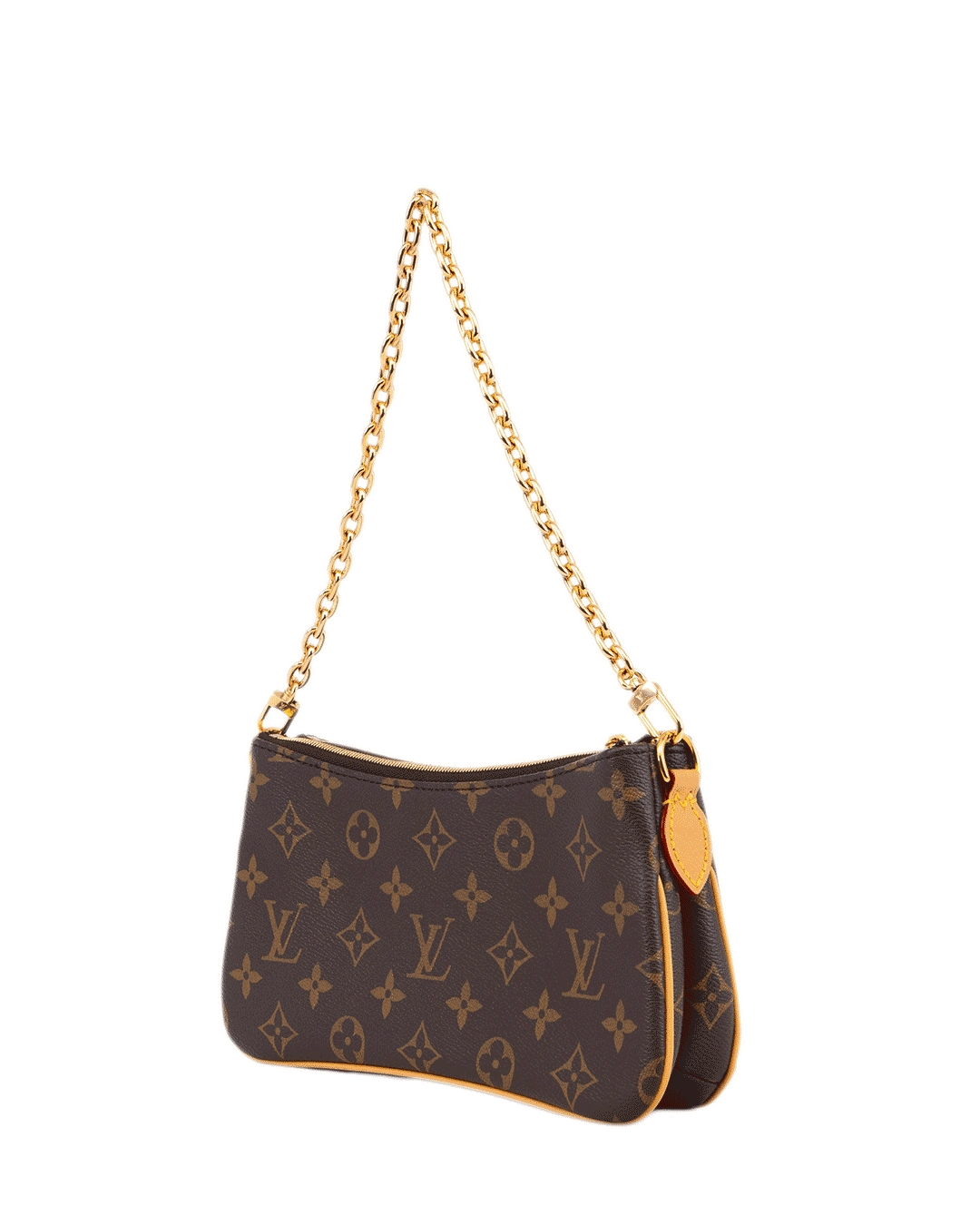 LV LIV POCHETTE BROWN MONOGRAM CANVAS GHW MICROCHIP 3587