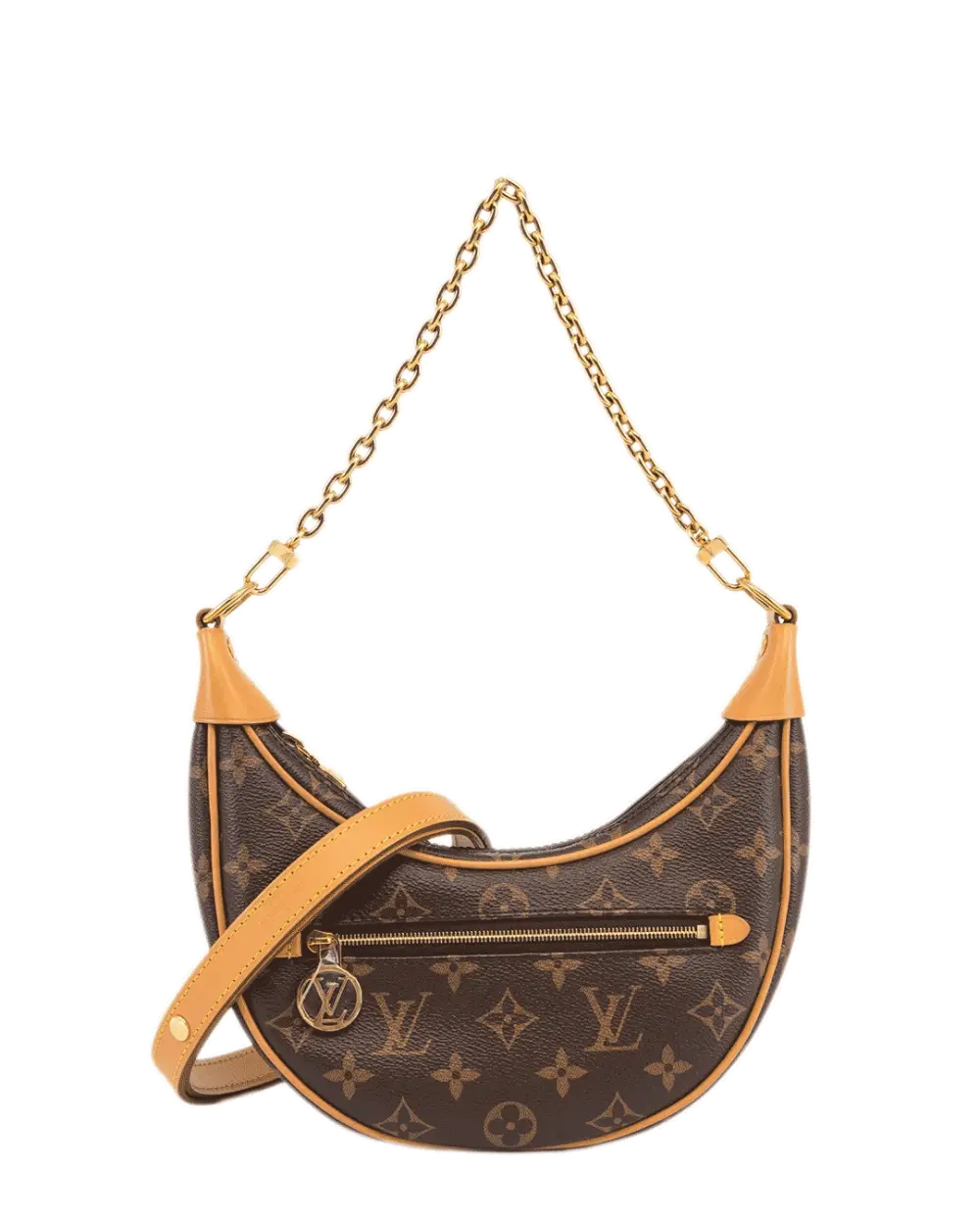 LV LOOP BROWN MONOGRAM CANVAS GHW MICROCHIP 2469