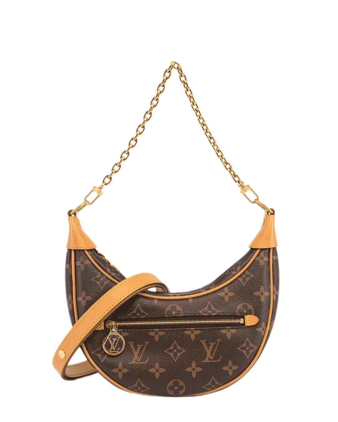 LV LOOP BROWN MONOGRAM CANVAS GHW MICROCHIP 2469