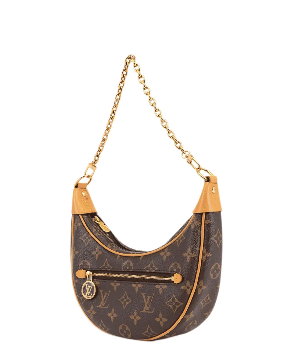 LV LOOP BROWN MONOGRAM CANVAS GHW MICROCHIP 2471