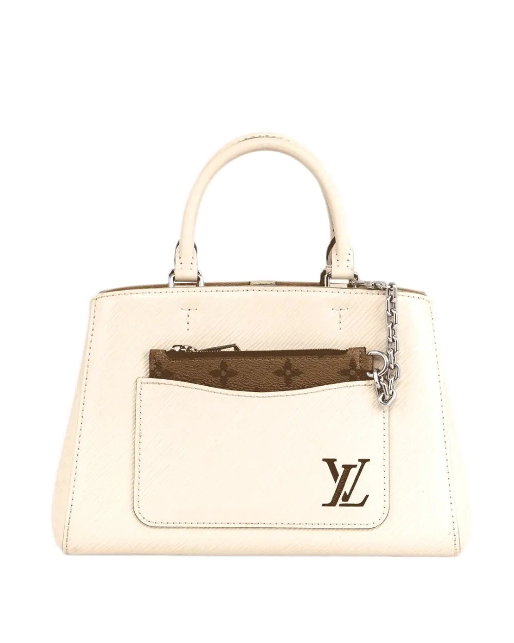 LV MARELLE WHITE EPI GHW MICROCHIP 1178