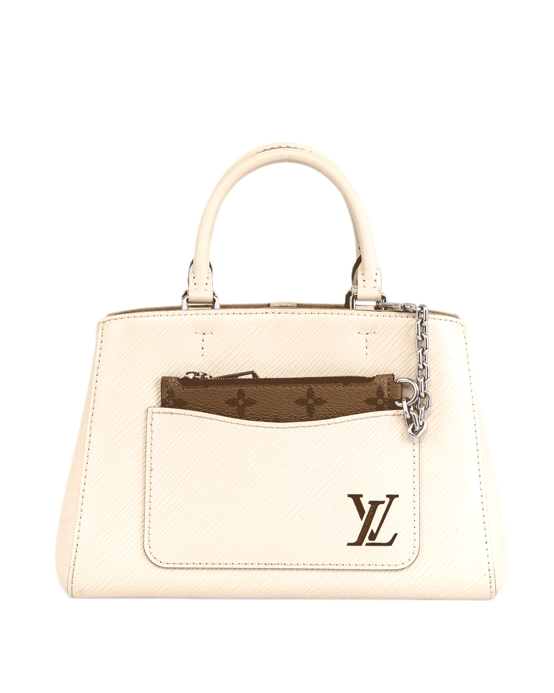 LV MARELLE WHITE EPI GHW MICROCHIP 1178