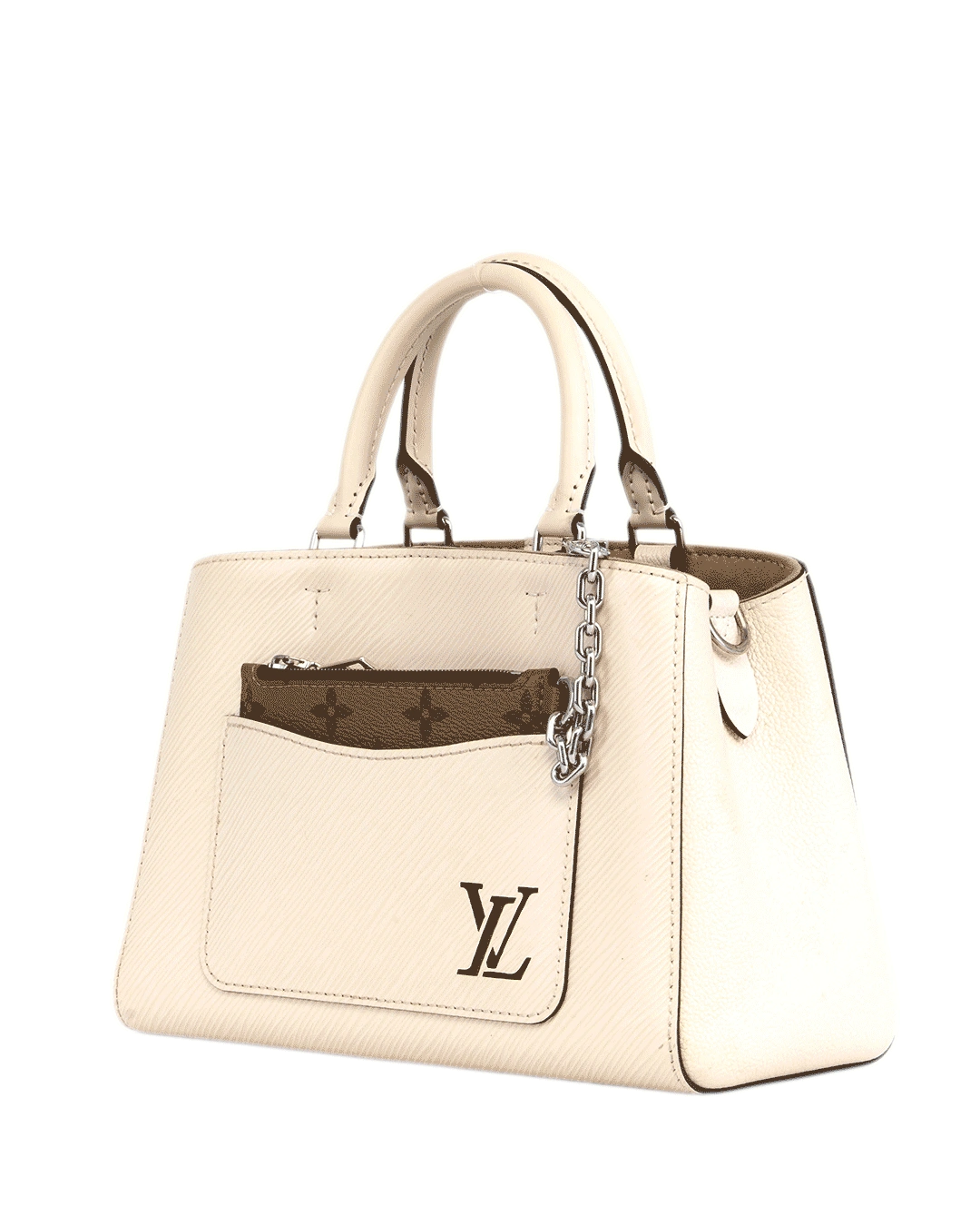 LV MARELLE WHITE EPI GHW MICROCHIP 1179