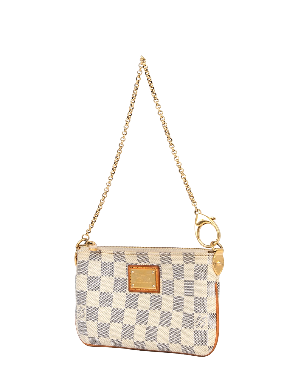 LV MILLA POCHETTE AZUR DAMIER CANVAS GHW 0298