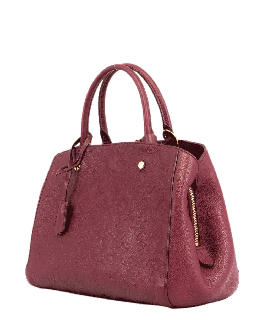 LV MONTAIGNE MM BURGUNDY MONOGRAM EMPREINTE GHW M10165 2200