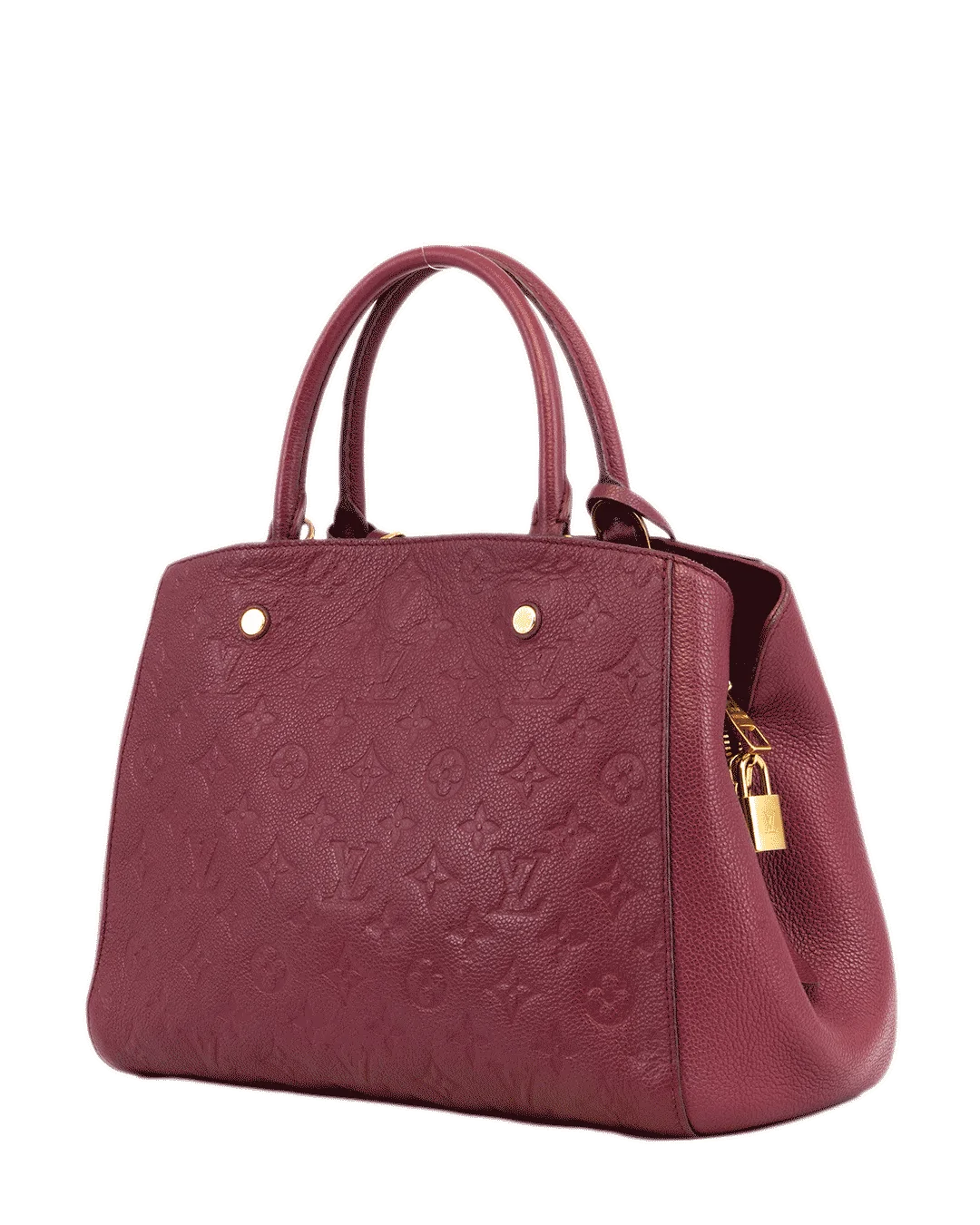 LV MONTAIGNE MM BURGUNDY MONOGRAM EMPREINTE GHW M10165 2201