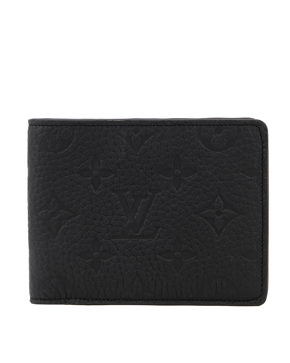 LV MULTIPLE WALLET SHORT BLACK MONOGRAM EMPREINTE MICROCHIP 0637