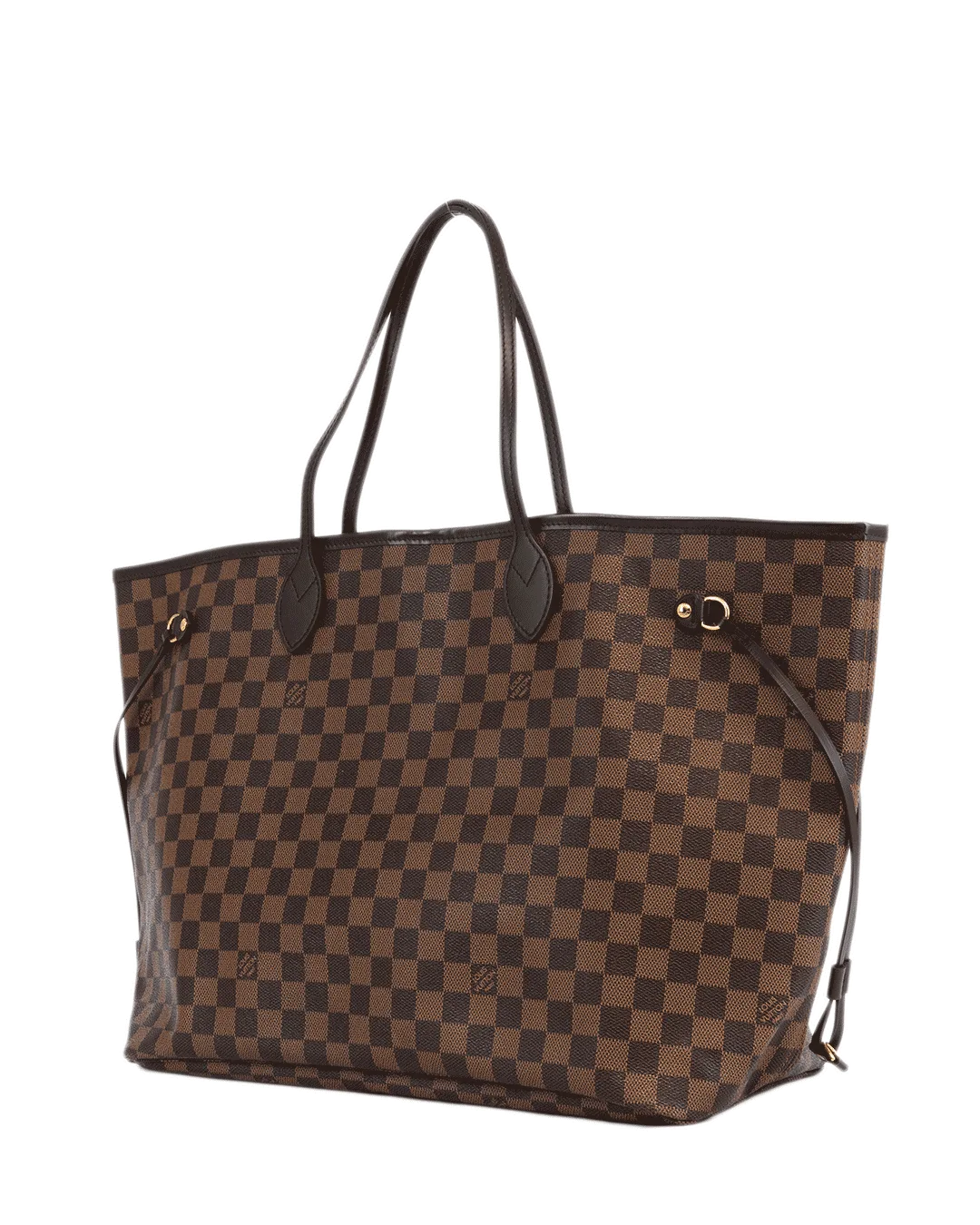 LV NEVERFULL GM BROWN DAMIER CANVAS GHW FL0153 1599