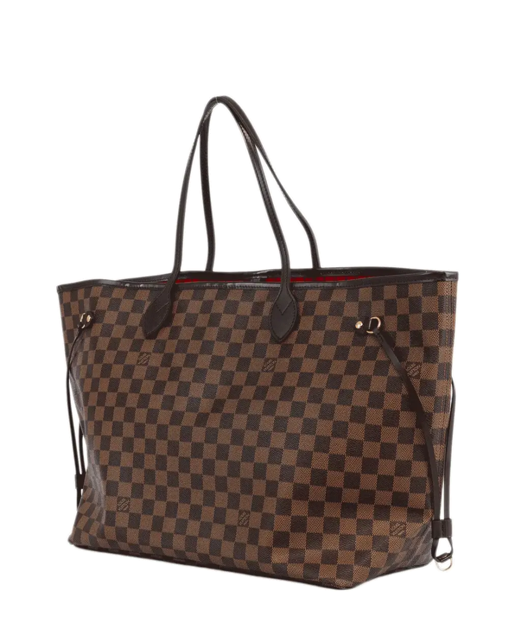 LV NEVERFULL GM BROWN DAMIER CANVAS GHW FL0153 1600