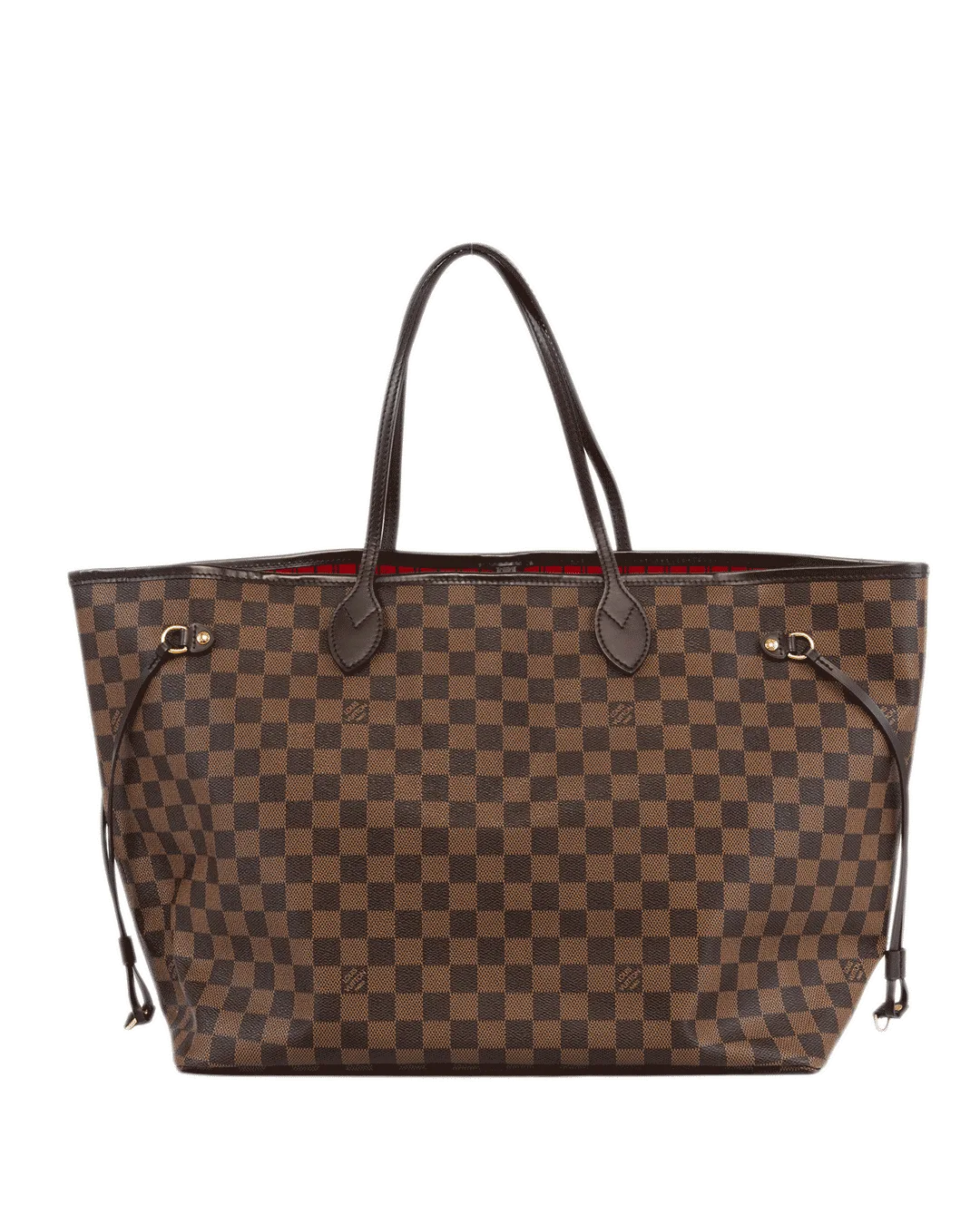 LV NEVERFULL GM BROWN DAMIER CANVAS GHW FL0153 1601