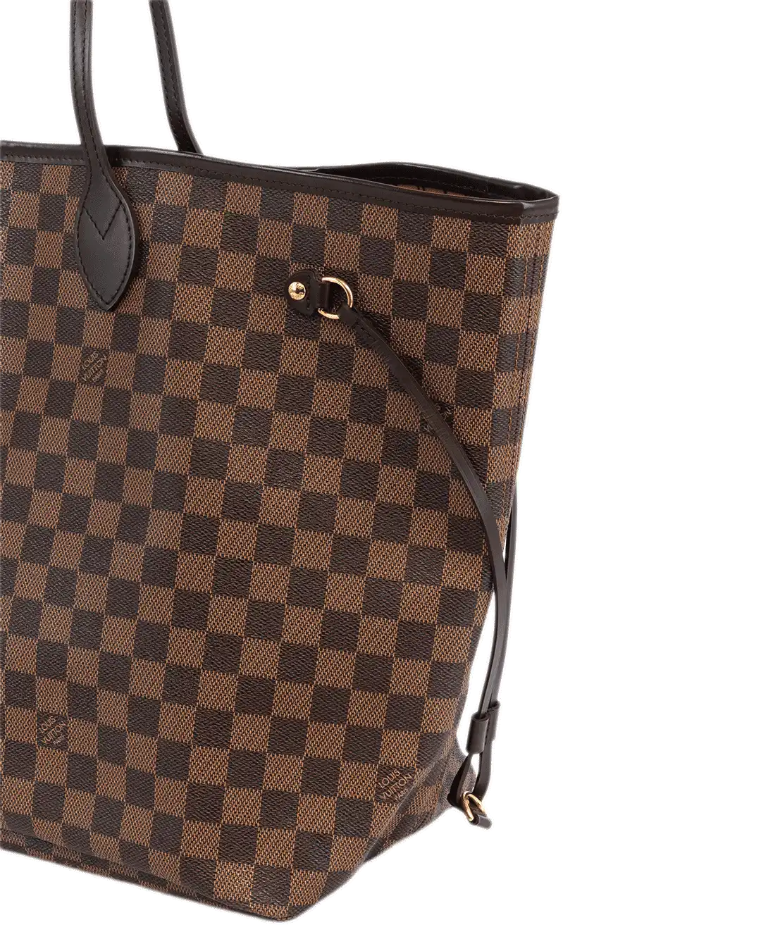 LV NEVERFULL GM BROWN DAMIER CANVAS GHW FL0153 1604