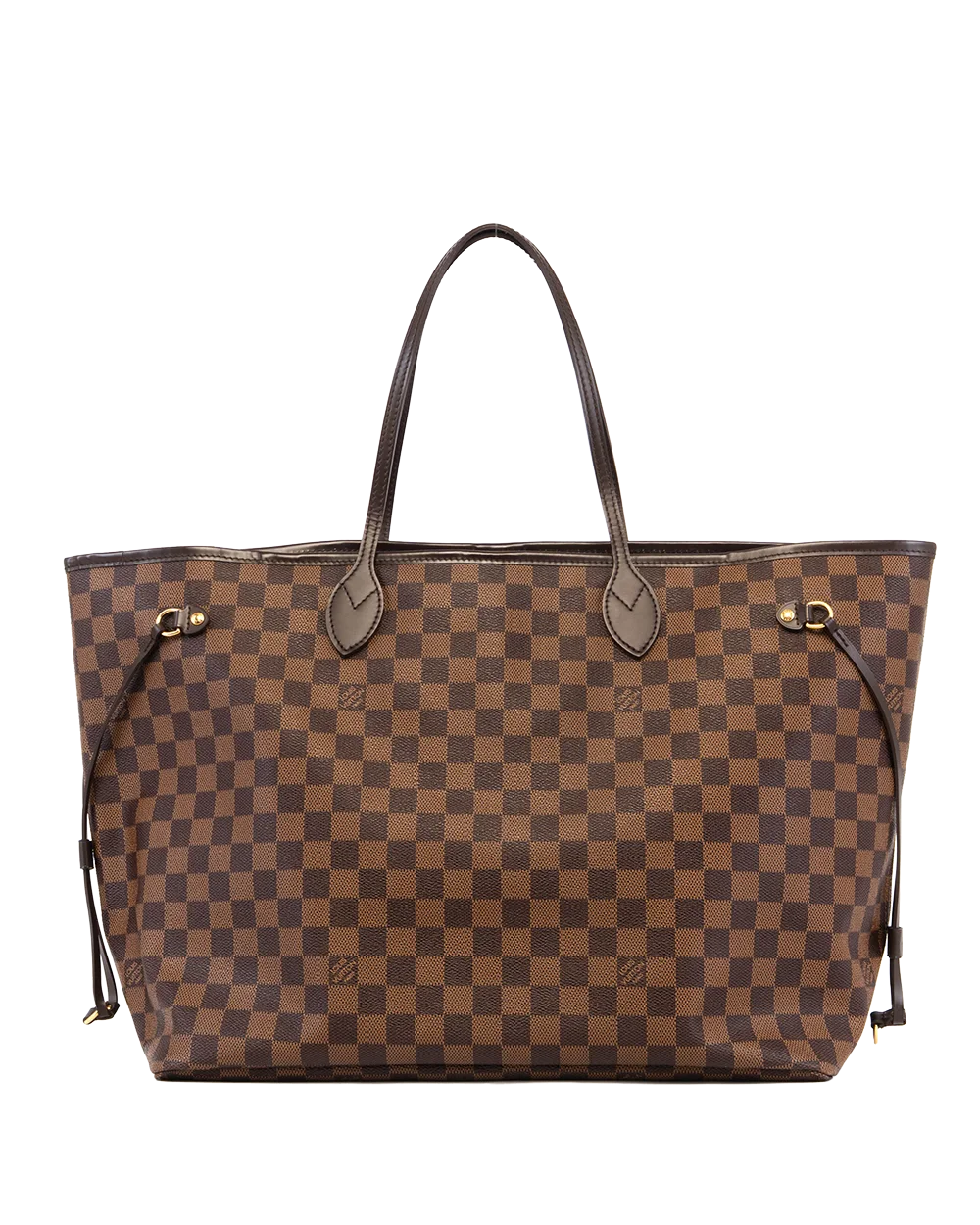 LV NEVERFULL GM BROWN DAMIER CANVAS GHW FL0153 2829