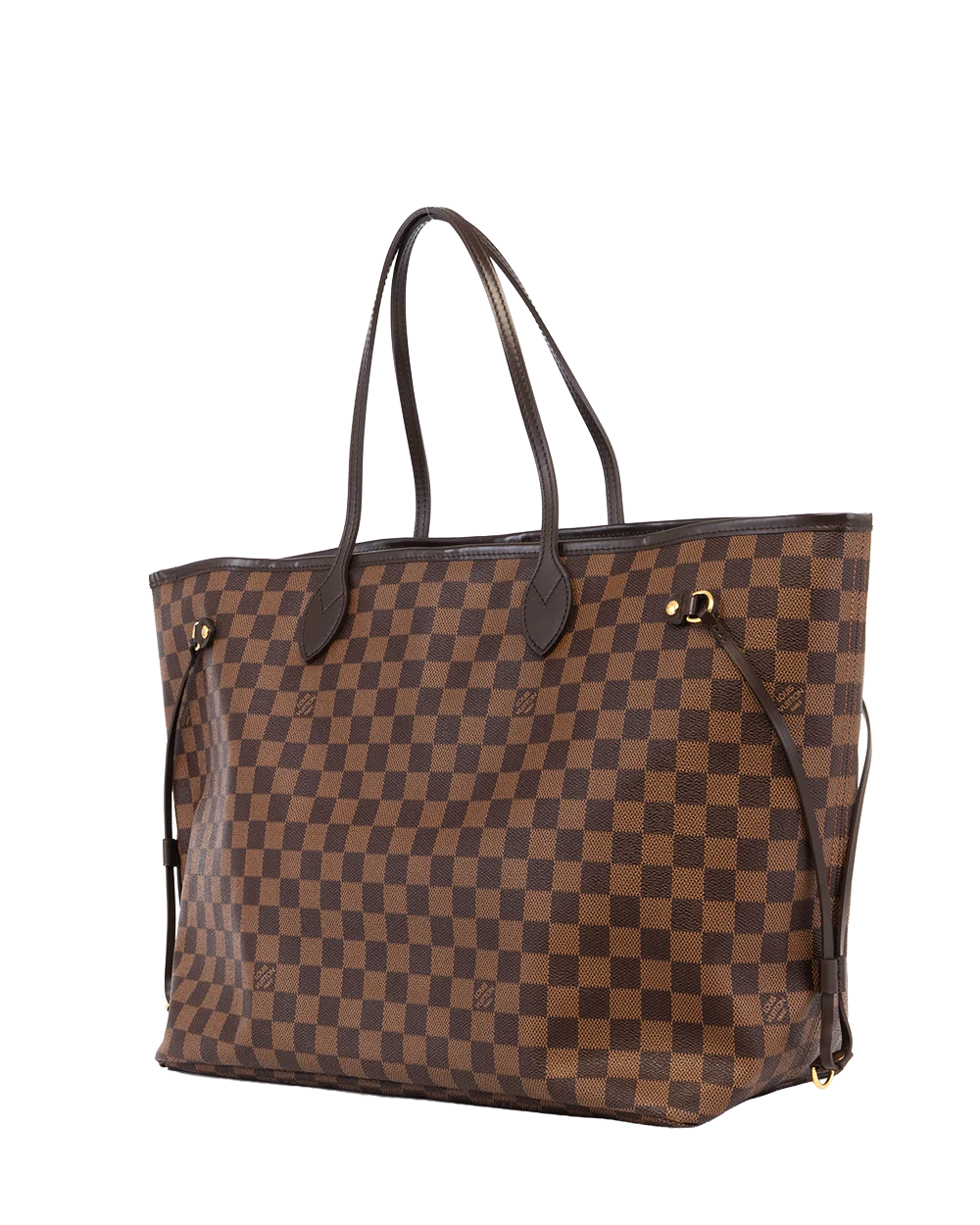 LV NEVERFULL GM BROWN DAMIER CANVAS GHW FL0153 2830