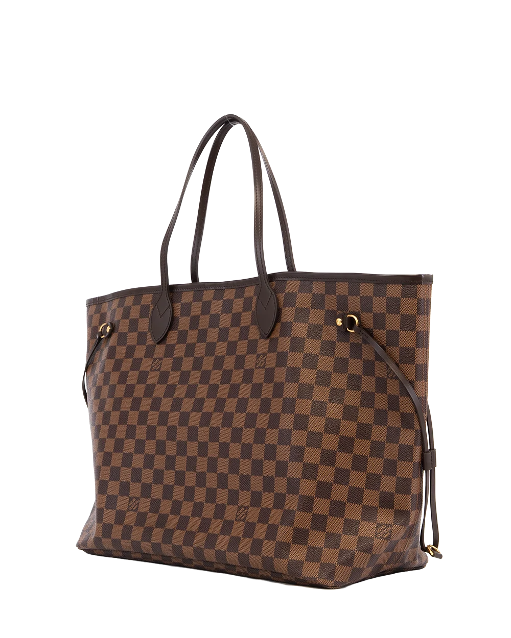 LV NEVERFULL GM BROWN DAMIER CANVAS GHW FL0153 2831