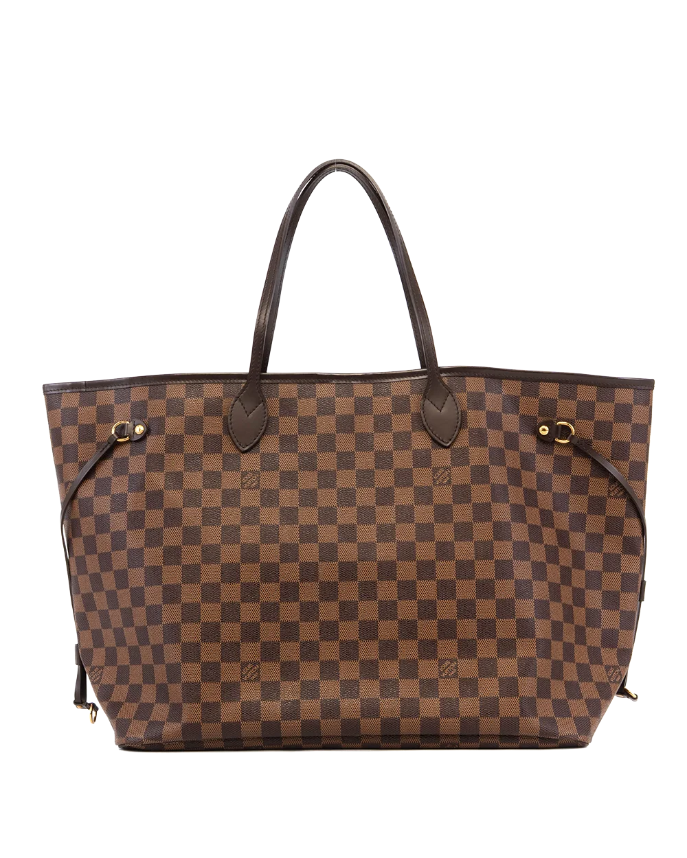 LV NEVERFULL GM BROWN DAMIER CANVAS GHW FL0153 2832