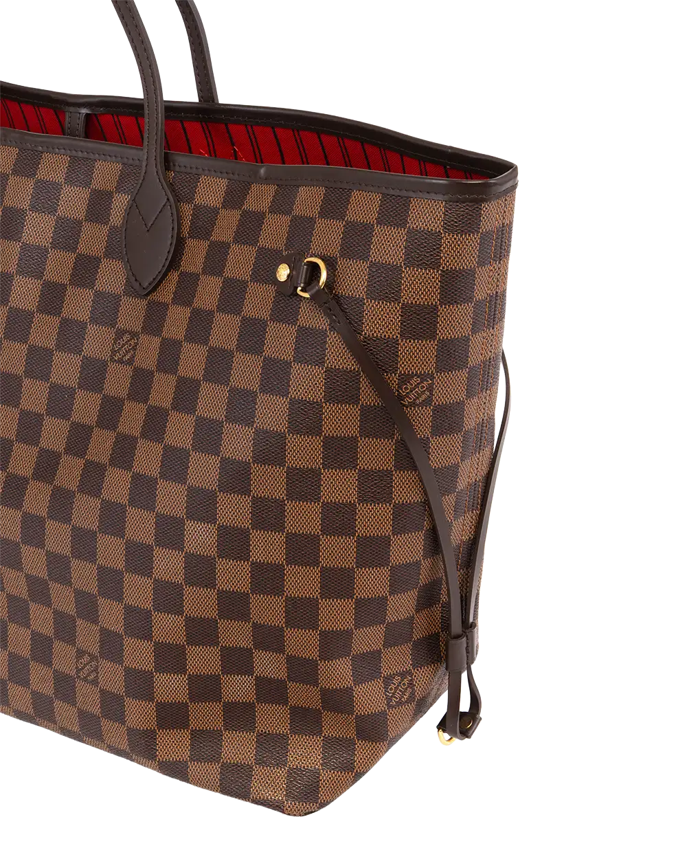 LV NEVERFULL GM BROWN DAMIER CANVAS GHW FL0153 2834