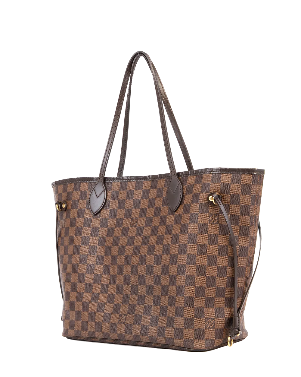 LV NEVERFULL MM BROWN DAMIER CANVAS GHW VI0160 0009