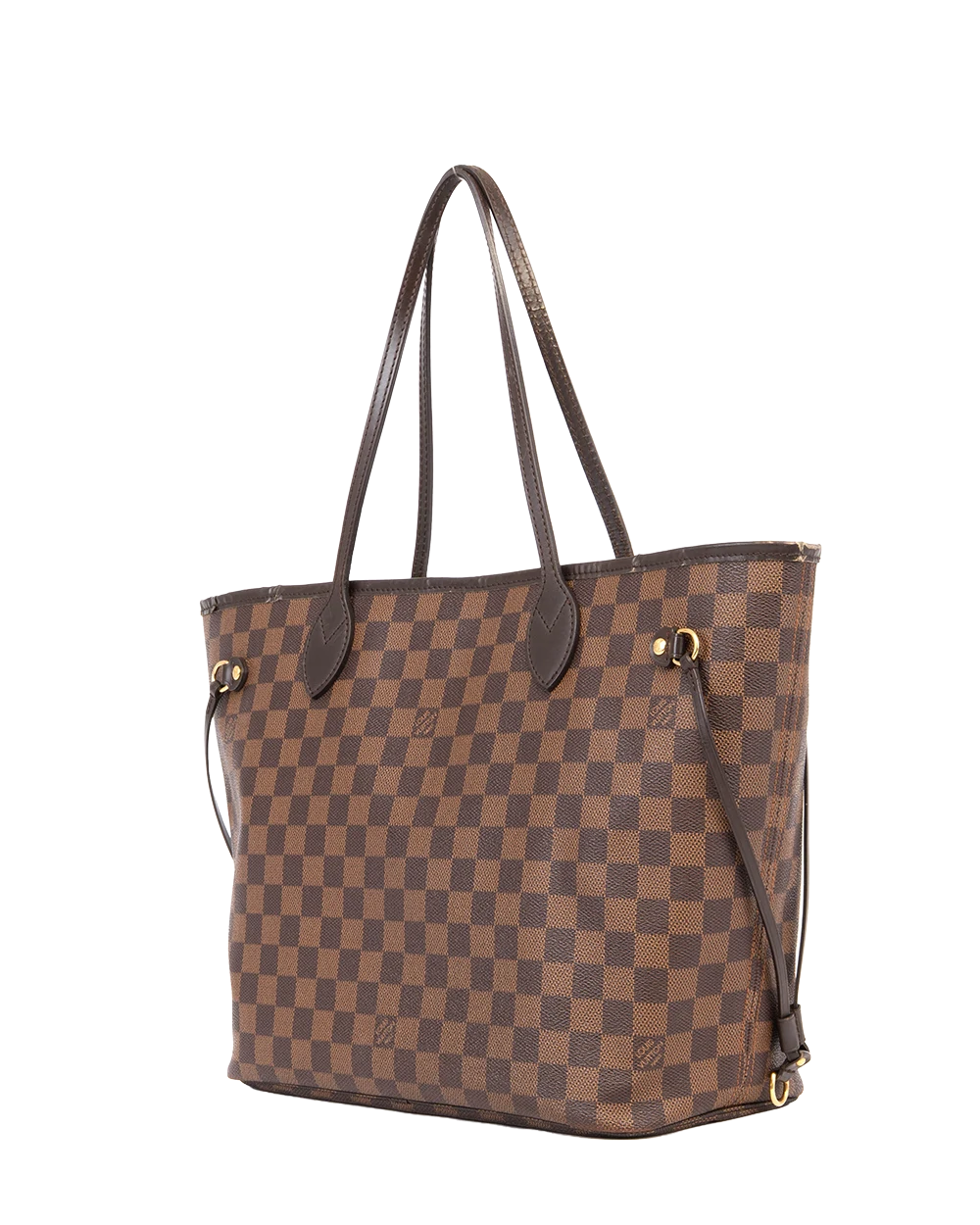 LV NEVERFULL MM BROWN DAMIER CANVAS GHW VI0160 0010
