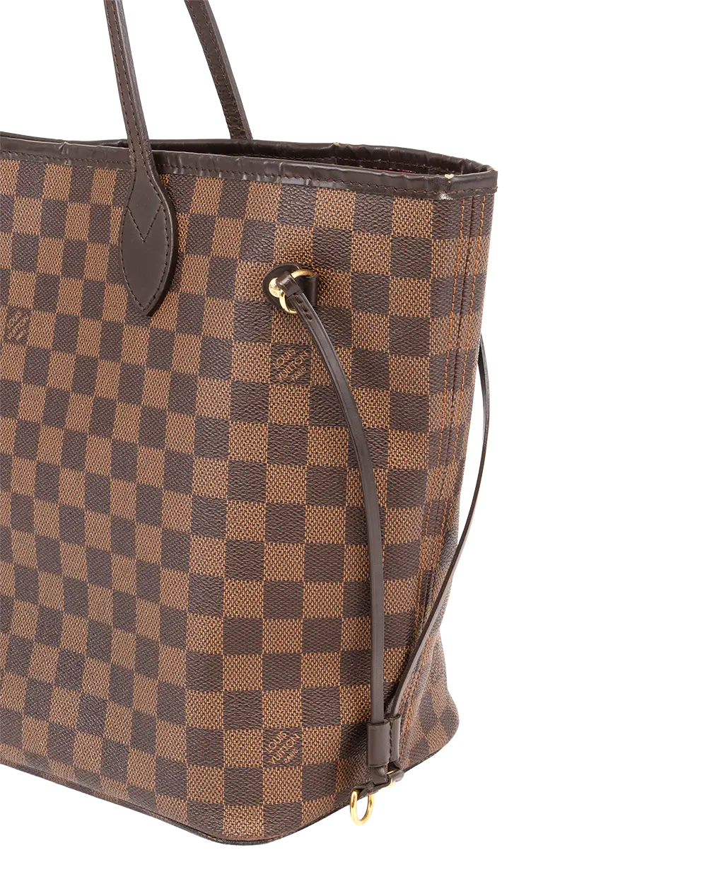 LV NEVERFULL MM BROWN DAMIER CANVAS GHW VI0160 0014