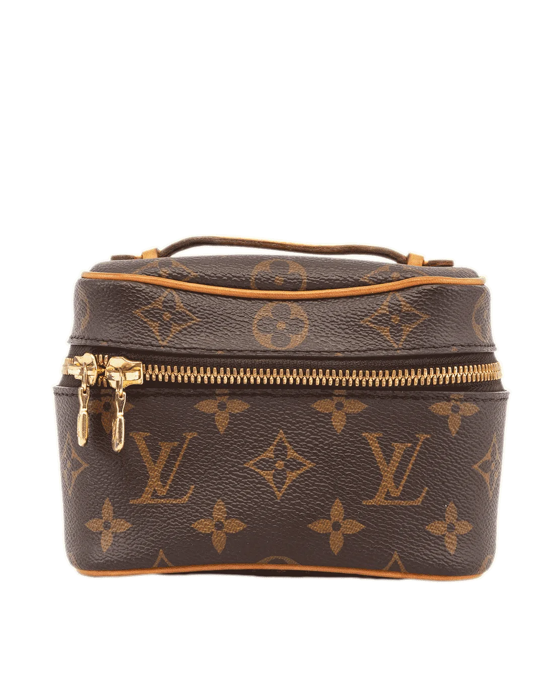 LV NICE NANO BROWN MONOGRAM CANVAS GHW MICROCHIP 4875