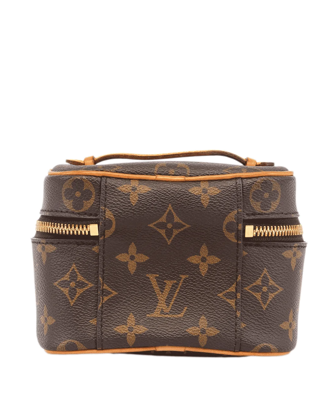 LV NICE NANO BROWN MONOGRAM CANVAS GHW MICROCHIP 4878