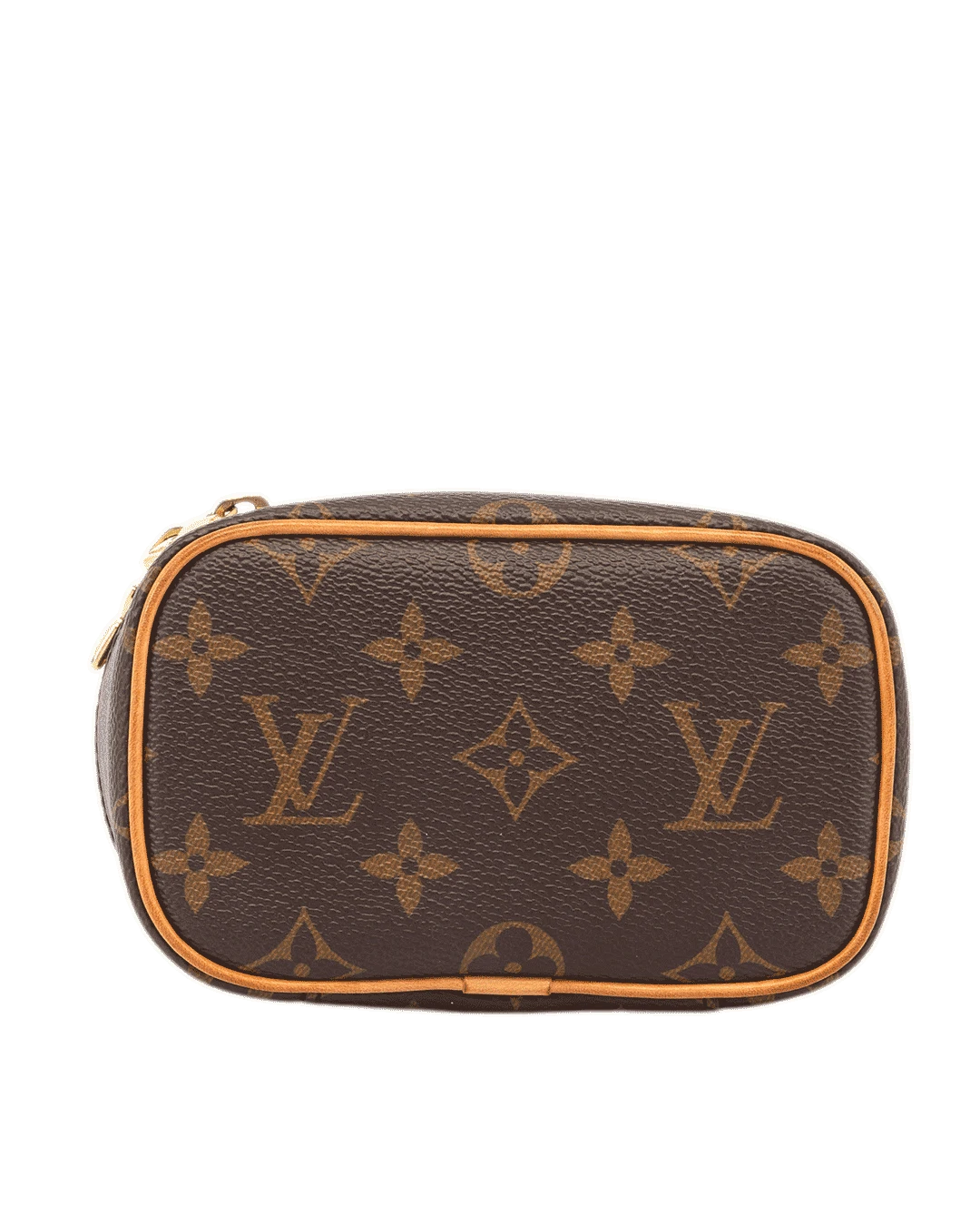 LV NICE NANO BROWN MONOGRAM CANVAS GHW MICROCHIP 4879