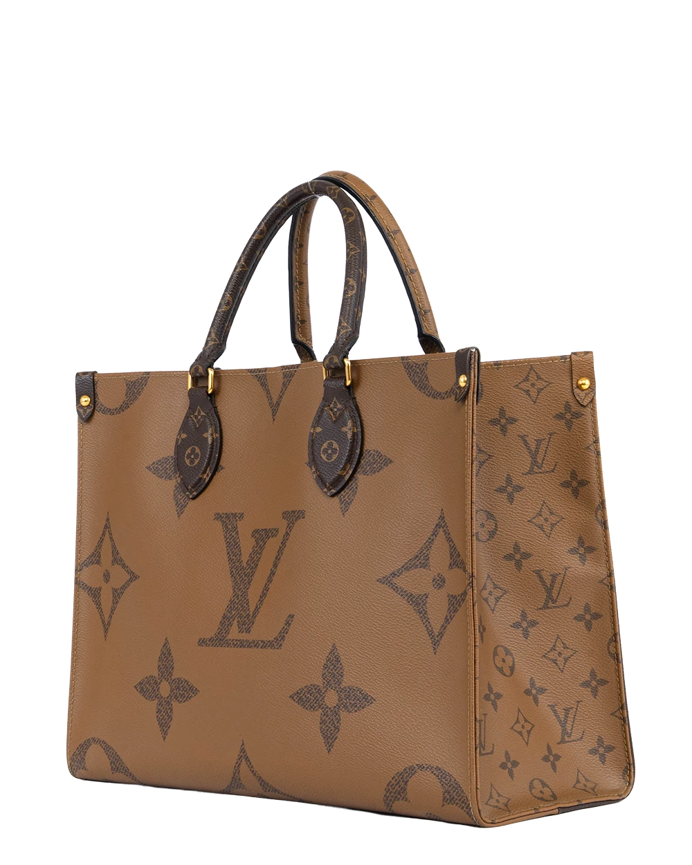 LV ON THE GO MM BROWN MONOGRAM REVERSE GHW MICROCHIP 1659