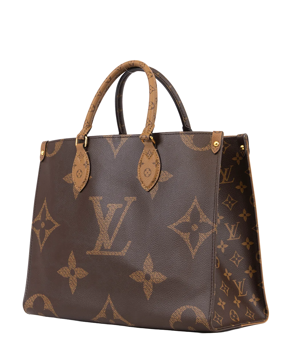 LV ON THEGO MM REVERSE MONOGRAM CANVAS GHW MICROCHIP 1047