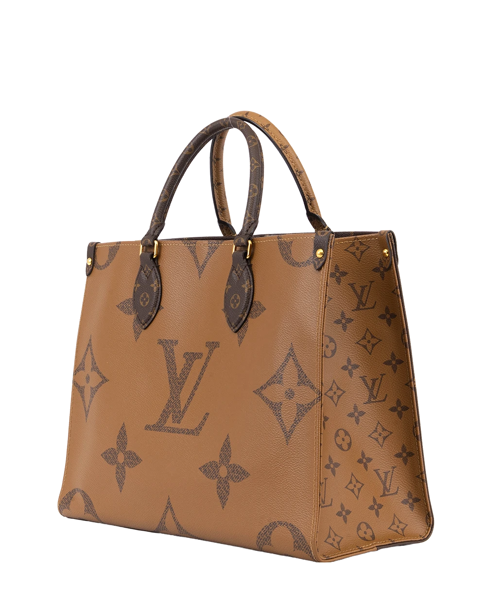 LV ON THEGO MM REVERSE MONOGRAM CANVAS GHW MICROCHIP 1048