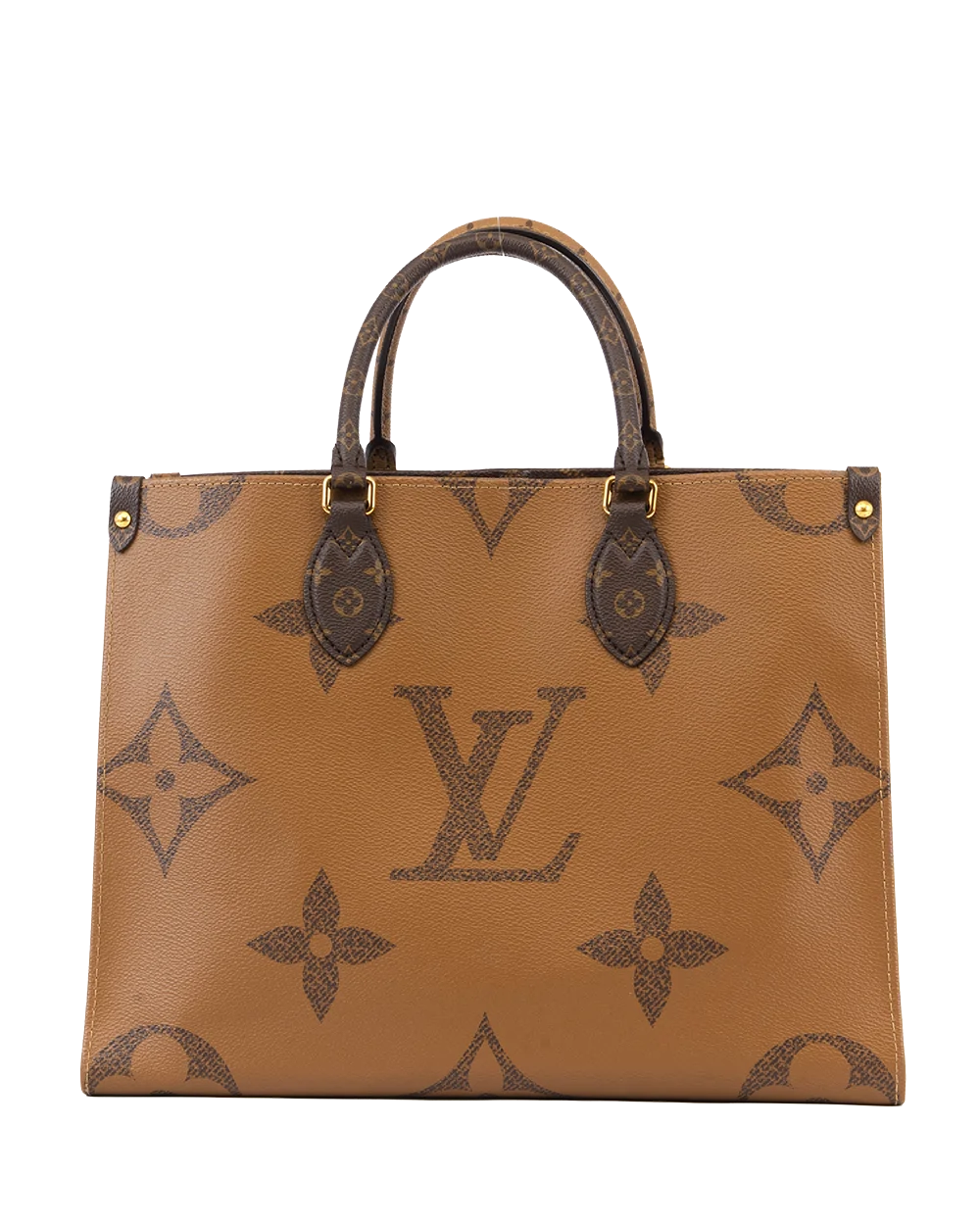 LV ON THEGO MM REVERSE MONOGRAM CANVAS GHW MICROCHIP 1049