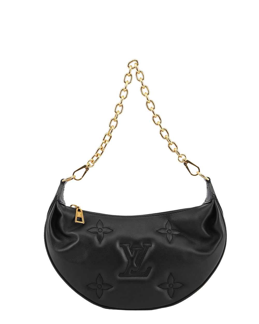 LV OVER THE MOON BLACK CALF GHW MICROCHIP 1576