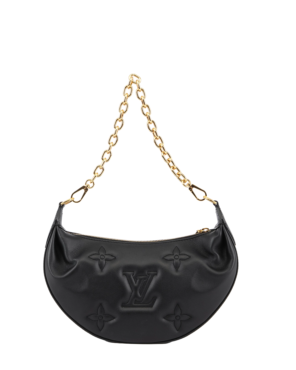 LV OVER THE MOON BLACK CALF GHW MICROCHIP 1580