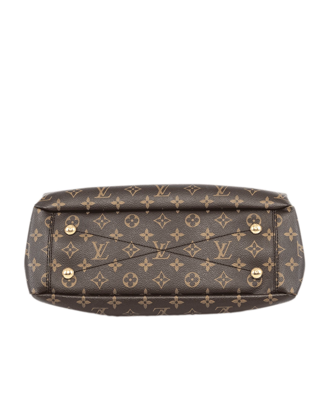 LV PALLAS SHOPPER BROWN RED MONOGRAM CANVAS GHW SP1185 0716