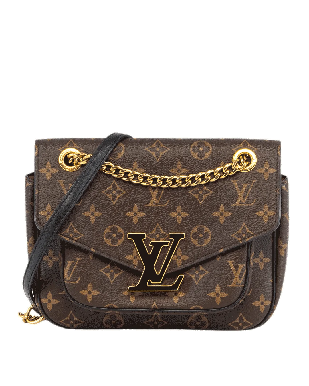 LV PASSY CHAIN SHOULDER BAG BROWN MONOGRAM CANVAS GHW SP4260 2073