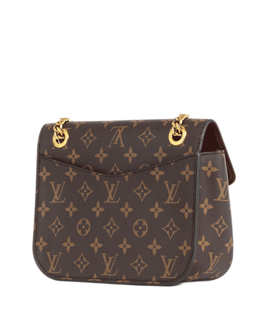 LV PASSY CHAIN SHOULDER BAG BROWN MONOGRAM CANVAS GHW SP4260 2076