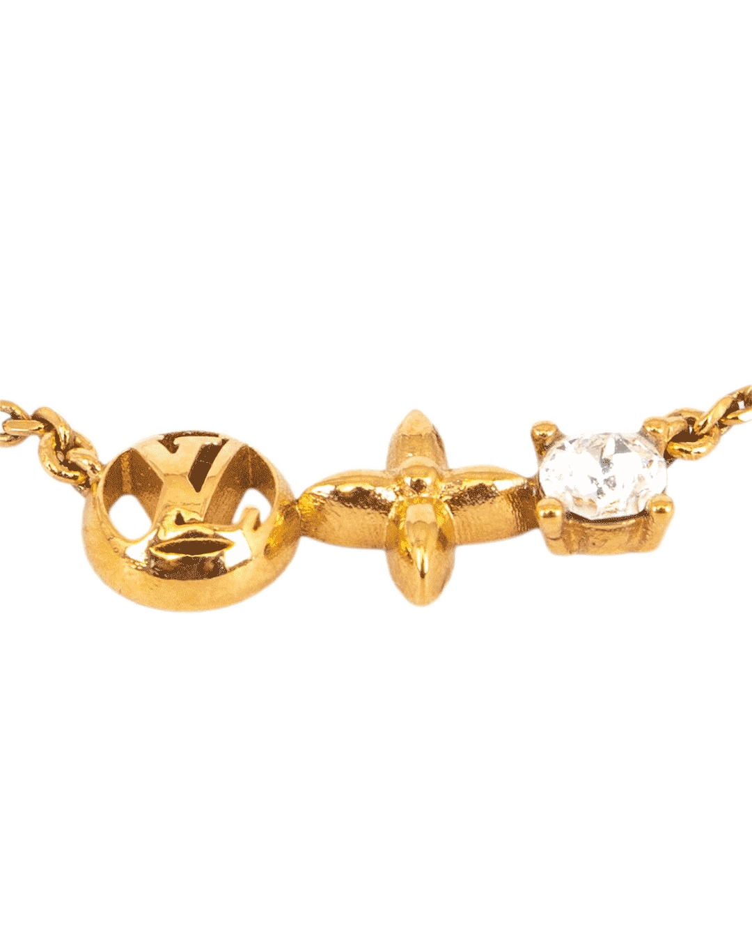 LV PETIT LOUIS NECKLACE CRYSTAL GHW LE 2244 2792