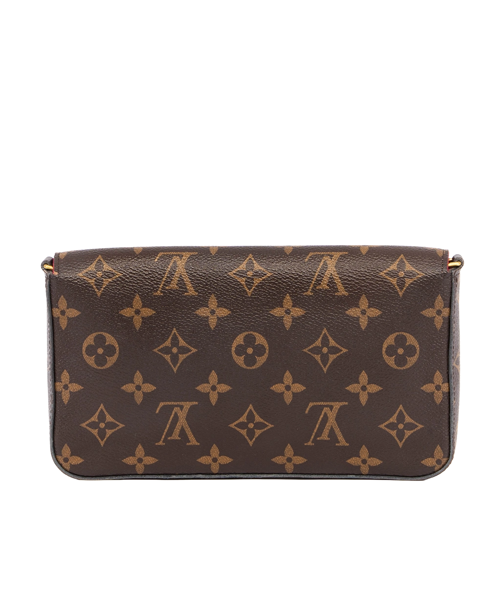 LV POCHETTE FELICIE BROWN MONOGRAM CANVAS GHW MICROCHIP 0397