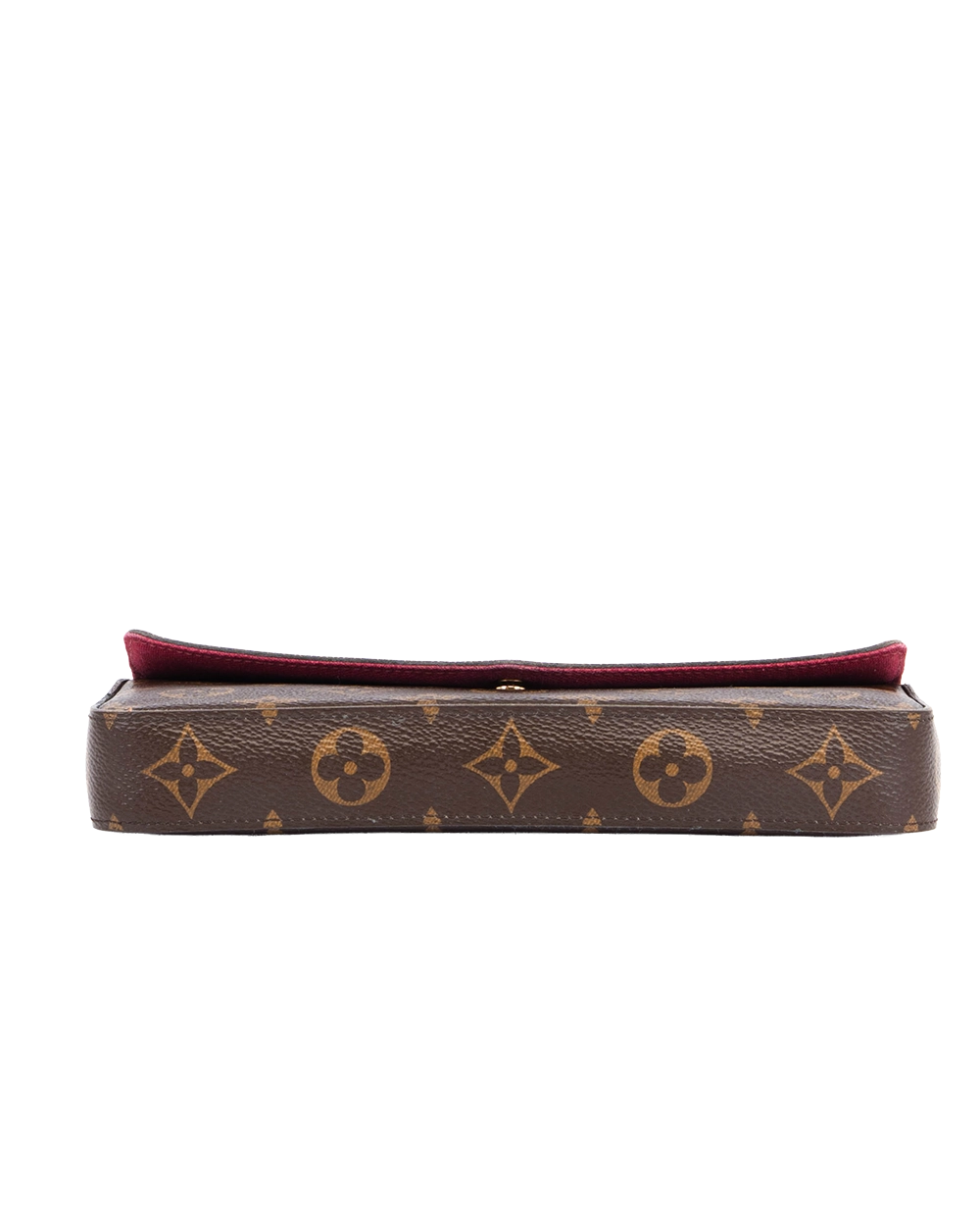 LV POCHETTE FELICIE BROWN MONOGRAM CANVAS GHW MICROCHIP 0398